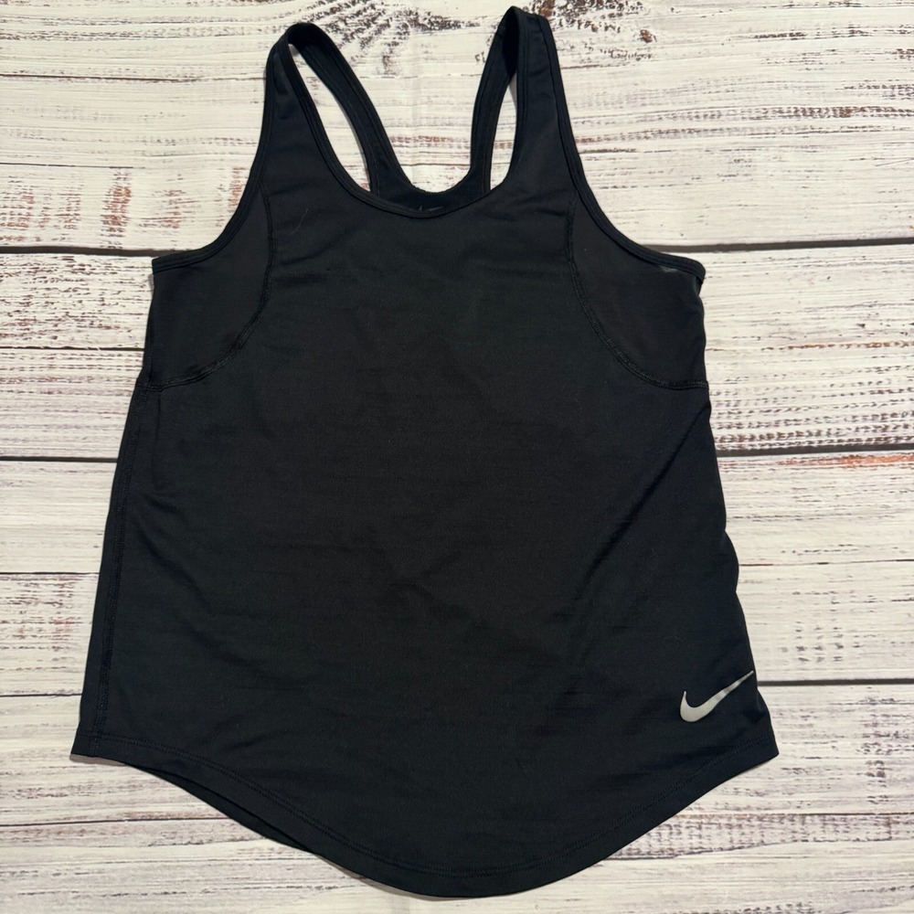 Nike Dri-Fit Tank Top Black‎ Racerback Gym Workout Women's Size XS